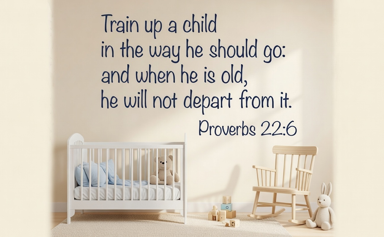 Bible quote for nursery room
