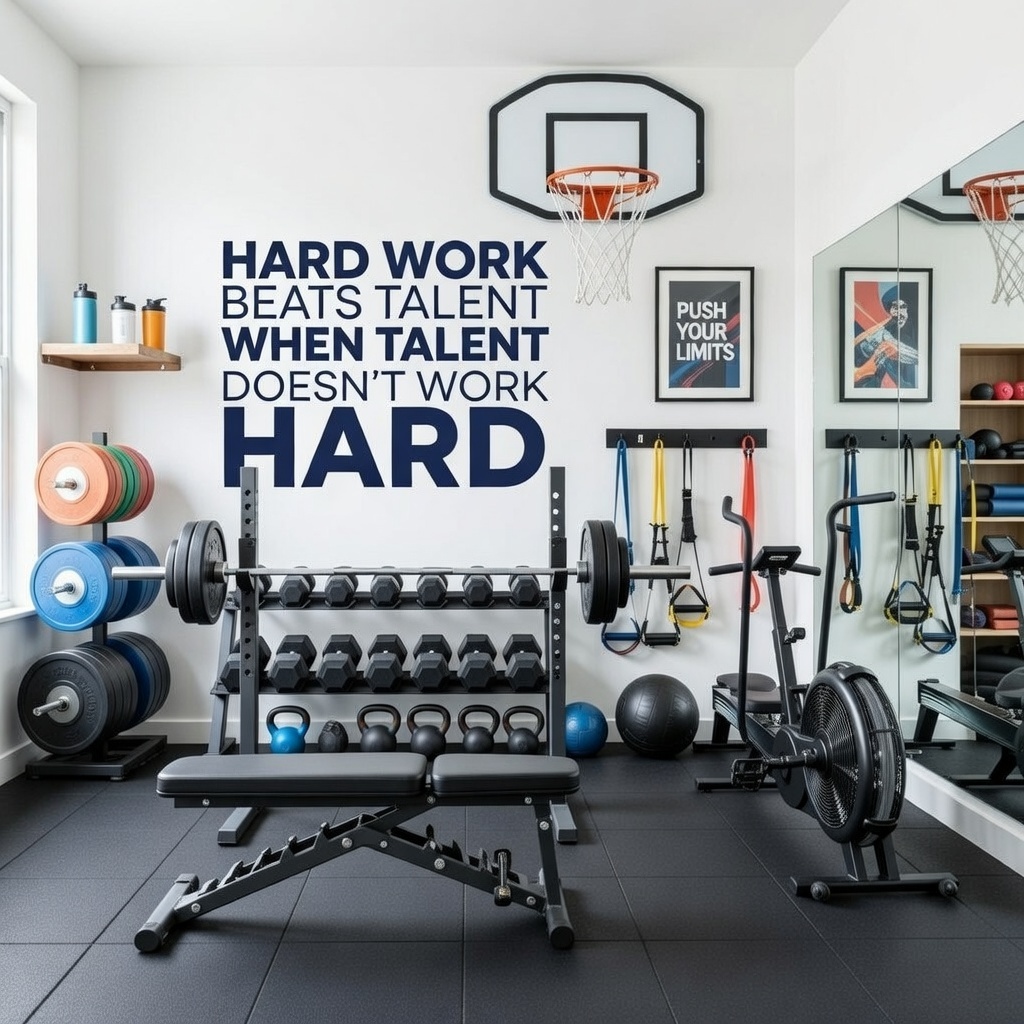 Hard work gym quote